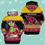 Arizona Cardinals The Grinch Ugly Christmas Pullover Hoodie