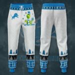 Detroit Lions Grinch Christmas 3D Full Printing Sweatpants Sport Jogge