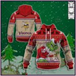 Minnesota Vikings x Grinch Christmas Style Personalize Hoodie