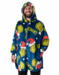 The Grinch Adults Zip Through Blanket Hoodie