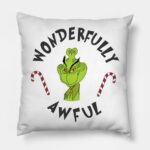 The Grinch Awfully Wonderful Throw Pillow | The Grinch Store