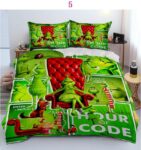 The Grinch Christmas Vibe Bedding Set | The Grinch Store