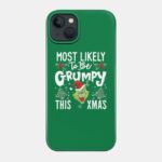 The Grinch Grumpy Grinch Xmas Phone Case | The Grinch Store