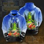 The Grinch Kentucky Wildcats Christmas 3D Hoodie | The Grinch Store