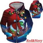 The Grinch Schedule Christmas 3D Zipper Hoodie | The Grinch Store