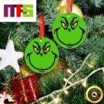 The Grinch Smiling Face Funny Christmas Tree Ornaments 2023