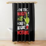 The Grinchy I Regret Nothing Shower Curtain | The Grinch Store